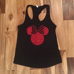 Minnie Mouse L racerback tank top!!